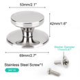 thumbnail image 2 of 5pcs Stainless Steel Easy Lifting Pan Lid Knob Handle Knobs Kitchen Cookware Accessories Cover Replacement, 2 of 7
