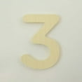thumbnail image 1 of Package of 1, 18 Inch X 3/4" Baltic Birch "3" Plywood Numbers In The Gotham Rounded Font | Thick For Art & Craft Project, Made in USA, 1 of 1