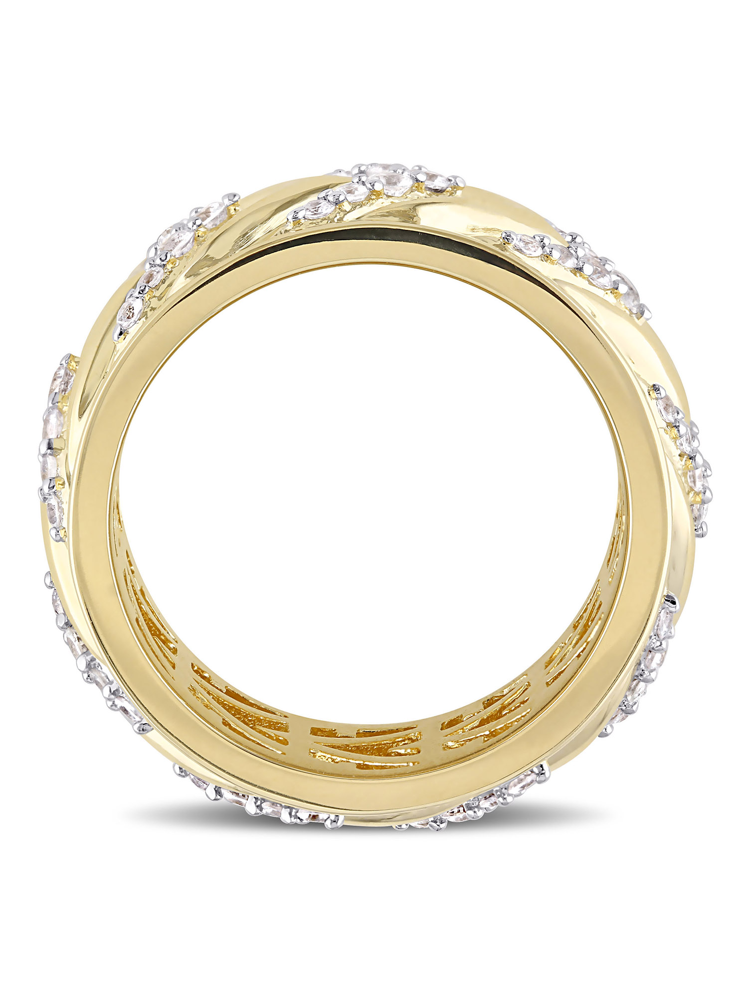Everly Men's Sapphire and 18k Yellow Gold Plated Ring