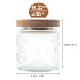 thumbnail image 3 of Ofertas Únicas 1 Pc Tarro de Vidrio Decorativo con Tapa Patrón de Linterna Contenedores Multipropósito ["15.22oz"], 3 of 5
