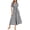 Striped Black, variant on Women's Summer Maxi Button Up Shirt Dress Short Sleeve Striped A Line Long Flowy Elegant Spring Dresses