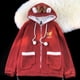 thumbnail image 2 of Sudadera con capucha de terciopelo de alce de Navidad de gran tamaño Harajuku para hombres y mujeres, sudaderas con capucha Kawaii, ropa de otoño e invierno, 2 of 5