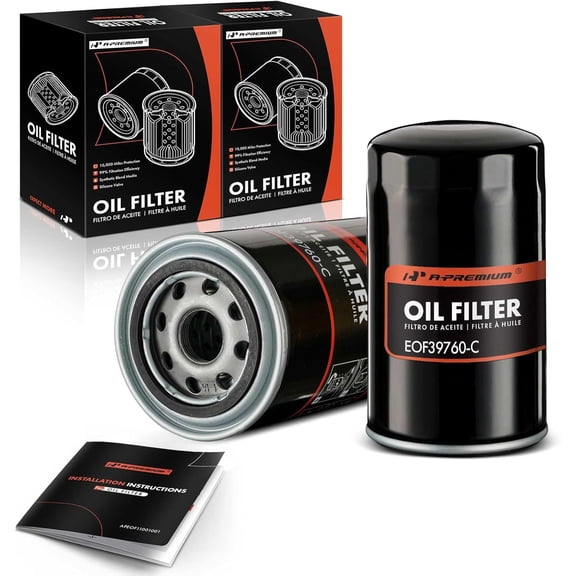 A-Premium 2-PC 10K Miles Protection Spin On Oil Filter Compatible with Ford F-600, F-600 LPO, F-700, F-800, F-800 LPO & Dodge Ram 2500 & Chevy & Freightliner & Hino & Kenworth & Ram & Sterling Truck