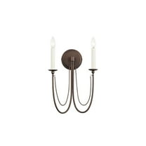 12161CHB Maxim Lighting Plumette - 2 Light Wall Sconce In Traditional Style-16 Inches Tall and 14 Inches Wide-Chestnut Bronze Finish