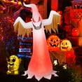 thumbnail image 2 of Fantasma inflable de Halloween 180 cm Costway con Luces LED rojas brillantes, 2 of 7