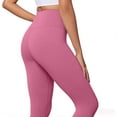 thumbnail image 4 of 7/8 Length Women's High Waist Yoga Capris Buttery Soft Tummy Control Booty Exercise Workout Leggings Comfortable Athletic Pants for All Activities, 4 of 5