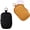 Black and Caramel, variant on 2Pcs Small Soft Neoprene Pouch with Zipper, Mini Portable Makeup Bag,Fashion Accessory with Snap Hook,Coin Purse Lipstick Cosmetic Travel Organizer(Black and Caramel)