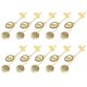 thumbnail image 1 of Graduation Cap Doctor Hat Pendant for Tassel Charm Golden 10Pcs, 1 of 5