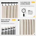 thumbnail image 3 of Cortinas opacas Inovaday, 100% opacas, 127 x 213 cm, color crema, 3 of 7
