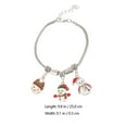 thumbnail image 6 of Gymnture 1Pc Christmas Theme Bracelet Lovely Alloy Jewelry Decor Women Xmas Wrist Chain, 6 of 10