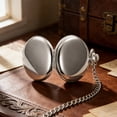 thumbnail image 6 of DESIGNICE Pocket Watches for Men,Simple Smooth Surface Pocket Watch,Classic Flip Phone Mens Pocket Watch,Christmas Graduation Birthday Fathers Day Gift,Silver, 6 of 7
