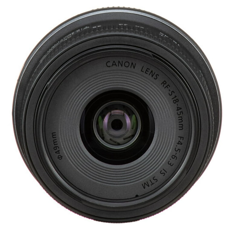 Canon RF-S 18-45mm f/4.5-6.3 is STM Lens, Filter, Case, More