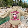 thumbnail image 2 of WEAIXIMIUNG Grey Sweatshirt Women's Stand Alone In October We Wear Witch Cancer Awareness Print Hoodie, 2 of 6