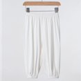 thumbnail image 1 of Pantalones de chándal informales holgados para niños, pantalones transpirables hasta el tobillo de Color sólido para niños y niñas, pantalones antimosquitos de verano, 1 of 5