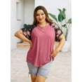 thumbnail image 6 of XCHQRTI Womens Plus Size Graphic Tees Faith T-Shirts Christian Tshirt Casual Short Sleeve Tops, 6 of 6