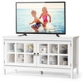 thumbnail image 2 of Spaco 50 Inch Modern Wood Large TV Stand Entertainment Center for TV-White, Mid Century Modern TV Stand for Living Room Bedroom, 2 of 10