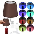 thumbnail image 1 of Lámpara Botella Inalámbrica Cálida Recargable Y Mesa LED RGB Regulable Al Tacto (C), 1 of 9