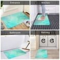 thumbnail image 5 of Fuzoiu Cyan Mint Marble Print Door Mat Outdoor Indoor Welcome Mats, Front Doormat,Flannel Non Slip Durable Entrance Rugs for Front Door, Inside Outside Entry, Porch, Resist Dirt,16x24in, 5 of 7