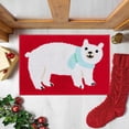 thumbnail image 2 of Christmas Atmosphere Polar Bear Blessing Mat (Imitation ), 2 of 6