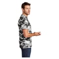 thumbnail image 3 of Port & Company Men's 5.4-oz 100% Cotton Camo Tee Shirt Winter Camo 4X-Large, 3 of 6