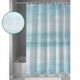 thumbnail image 4 of Gradient Aqua Blue Waterproof Fabric Shower Curtain, Modern Rustic Minimalist Pastel Solid Shower Curtain for Bathroom Curtains Bathtubs Hotel Washable Shower Curtains with 12 Hooks Small 36x72in, 4 of 6
