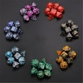 thumbnail image 5 of 49 PCS Double-Colors Polyhedral Dice for Dungeons And Dragons Table Games, 5 of 5