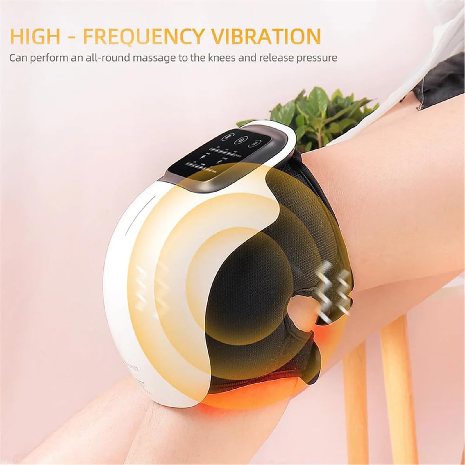 Upyogaa Knee Massager, 3-in-1 Knee Massager, Deep Heating, Light and Vibration Massage, Knees Massagers with Heat and Red Light, Relax Your Knees