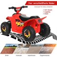 thumbnail image 3 of 6V electric quad bike for children mini electric quad bike children's car 73 x 40 x 44.5 cm red, 3 of 5