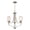 Brushed Nickel, variant on Thomas Lighting - 3 Light Chandelier-Brushed Nickel Finish    -Traditional