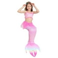 thumbnail image 1 of Kids Girls Summer Bathing Beach Suits 3 Pieces Swimwear With Tail Fish Scale Print Ruffle Bikini Swimsuit Spring Swimsuits Clothes 6-7T, 1 of 4