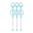 thumbnail image 3 of KLKCMS 3 Pieces Beadable Keychain Bars Make Your Own Keychain Rings for Friend Gift Blue, 3 of 9
