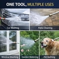 thumbnail image 6 of Jet Nozzle Power Washer for Garden Hose, Nozzle with 3 Spray Tips, Metal Water Wand with 3/4” & 1/2” Quick Connect for Car Patio Window Cleaning, 6 of 7