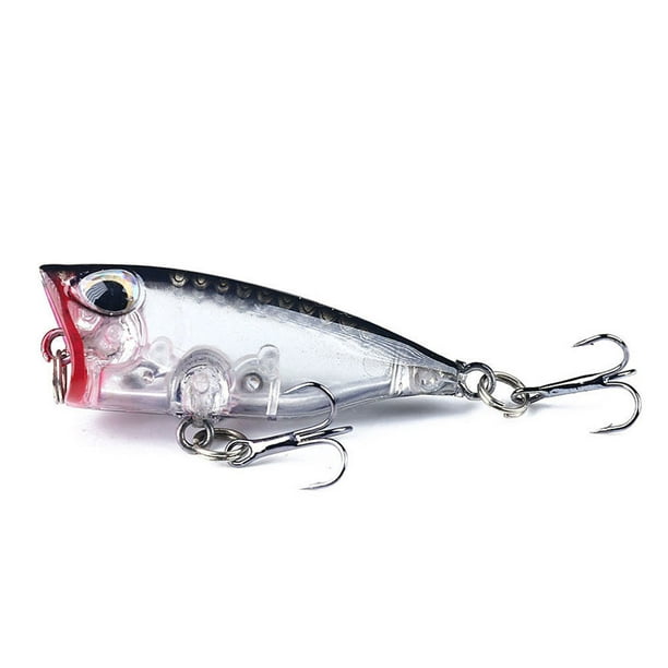 40mm/3.3g Fishing Lures With Treble Hooks 3d Eyes Artificial Fake Bait  Suitable For Seawater Freshwater 