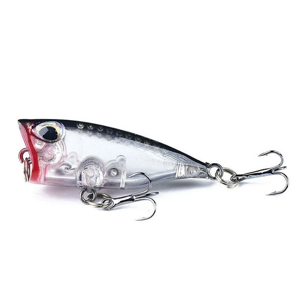 40mm/3.3g Fishing Lures With Treble Hooks 3d Eyes Artificial Fake Bait  Suitable For Seawater Freshwater