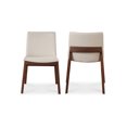 thumbnail image 2 of Moe's Home Collection Deco Dining Chair White PVC (Set of 2), 2 of 17