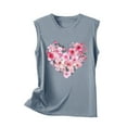 thumbnail image 4 of QUNYINEY Crewneck Tank Top for Women Casual Love Heart Muscle Sleeveless Shirts Loose Summer Tank Tops, 4 of 4