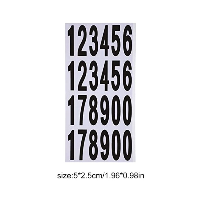 10 Pieces Numbers Stickers Long-term Use Paste for Photo Album Premium Material Handmade for Envelopes Home Office Vinyl Decals 5*2.5CM