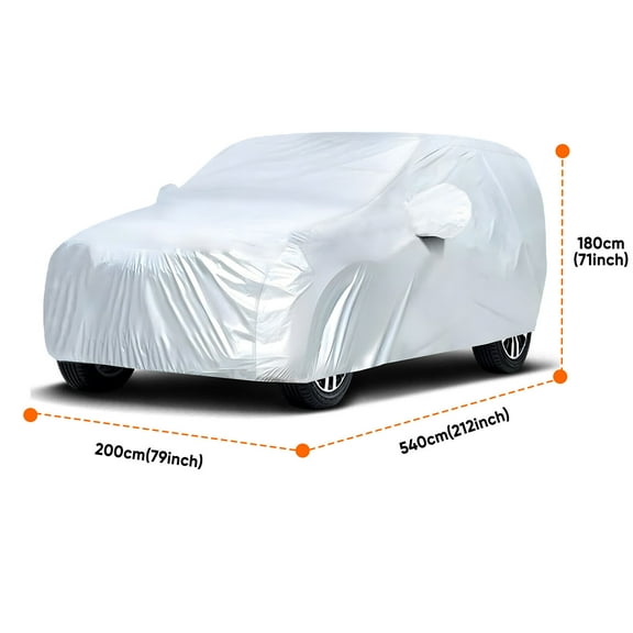 M - XXXL Full SUV Car Cover Waterproof Protection All Weather Universal For SUV - XXL (212" x 82" x 70")