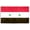 3x5 ft Nylon Flag, variant on AGAS Syria Flag 4x6 inch - 11" Plastic Pole 100% Polyester Stitched Edges Syrian Arab Republic Mini Flag on a Stick