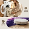 thumbnail image 5 of ODIKA 6'x9' Washable Area Rug Easy Care, Non-Shedding, Galaxy Watercolor Nebula Dreamy Cosmic Constellation Purple Starry Refined for Queen Size Bedroom Under Bed Master Suite, 5 of 7