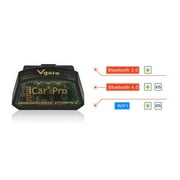 vgate iCar Pro Bluetooth 4.0 (BLE) OBD2 Fault Code Reader OBDII Code Scanner Car Check Engine Light iOS iPhone iPad/Android Compatible ELM327 Adapter