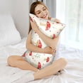 thumbnail image 3 of KLL Flat Mushrooms Pattern Silk Pillowcase for Hair and Skin Standard Size 20"X 30" Soft Breathable Pillow Covers for Sleeping, 3 of 7