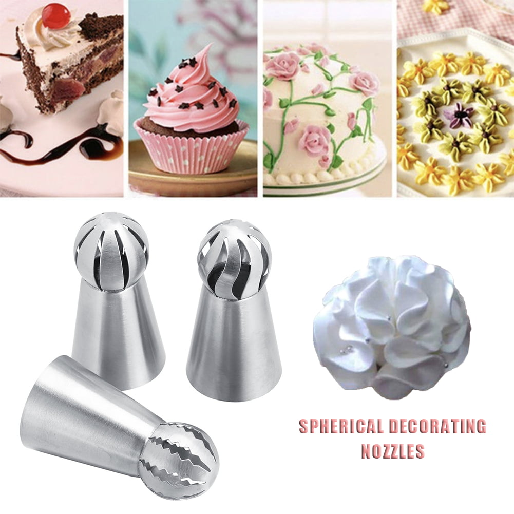 Russian Flower Icing Piping Nozzles Tips Stainless Steel Cake Baking Decor Tools 