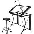 thumbnail image 3 of Studio Designs Round Studio Stool - Chrome - Black, 3 of 4