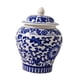 thumbnail image 3 of Tarro de jengibre de cerámica, tarros de Chinoiserie Estilo vintage con tapa Jarrón chino Tarro de jengibre asiático para decoración de mesa, 3 of 9