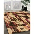 thumbnail image 3 of Ahgly Company Machine Washable Indoor Rectangle Transitional Yellow Orange Area Rugs, 7' x 9', 3 of 7