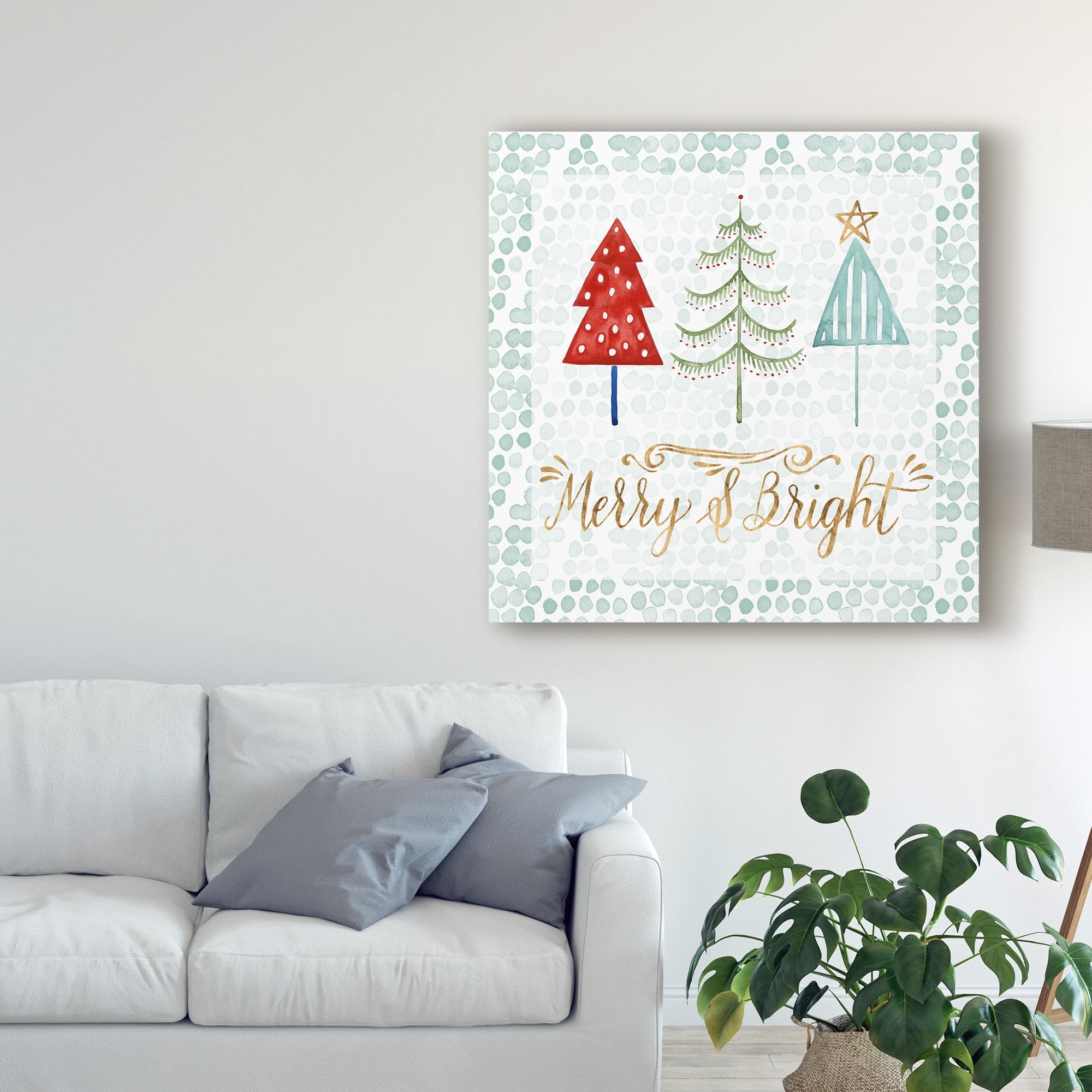 Trademark Fine Art 'Christmas Tree Whimsy III' Canvas Art by Grace Popp