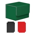 thumbnail image 4 of Estuche para tarjetas con cierre magnético, capacidad para 100 tarjetas, pasatiempos de juguete para tarjetas de recolección resistentes Verde, 4 of 8
