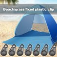 thumbnail image 4 of LJNYFDC Pince de Tente Coupe-Vent Imperméable Détachable Stable Fixe pour Camping Randonnée Bâche 10 Pcs, 4 of 6