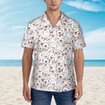 thumbnail image 2 of JUNZAN Cat Bear Rabbit Pattern Hawaiian Shirt for Men,Summer Beach Casual Short Sleeve Button Down Shirts-Large, 2 of 5
